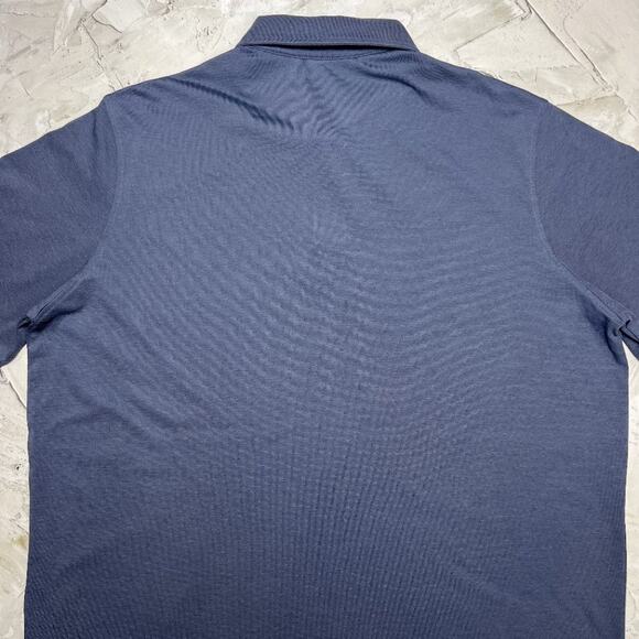 Greyson Omaha Golf Polo Mark Messier Foundation SIZE L Blue Short Sleeve Shirt - Picture 7 of 13